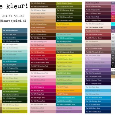 Kleurenkaart I am Recycled