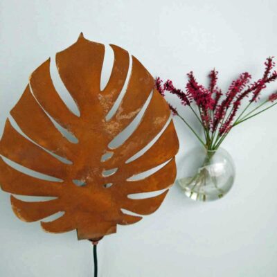 Monstera Wandlamp Ongelakt