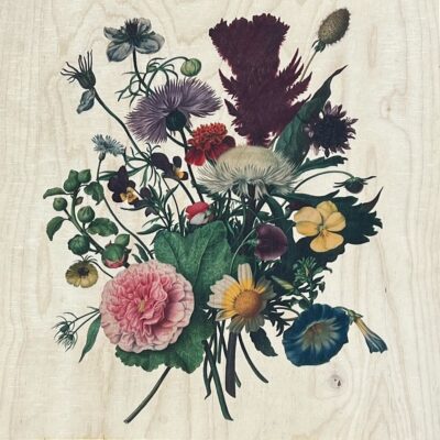 Kruk Metaal Bloemen Detail