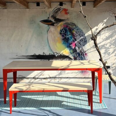 Buiten Tafel Bank Kruk Accoya