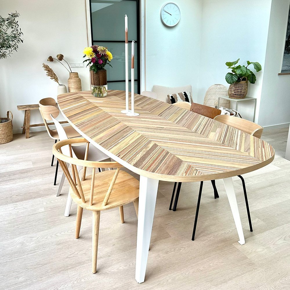 zuur Controle Nuttig Duurzame Tafel Skylge (Rest Hardhout) - I am Recycled 🌳