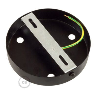 Plafondkap Zwart Metaal 3-gaats_2