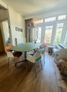 Tafel Olive met koperbruin